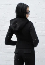 Knight Studded Fitted Pants Black-2