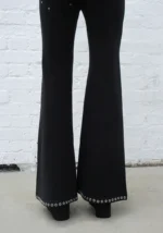 Knight Studded Fitted Pants Black-4