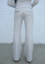 Knight Studded Fitted Pants Grey Marl-5