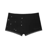 Knight Studded Micro Hotpant Shorts Black