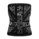 Knight Studded Tube Top Black