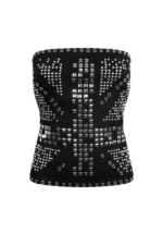 Knight Studded Tube Top Black