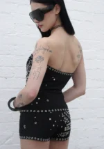 Knight Studded Tube Top Black-3