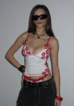 Lovebite Kiss Fitted Cami Top White-1