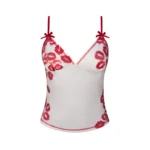 Lovebite Kiss Fitted Cami Top White