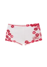 Lovebite Kiss Micro Hotpant Shorts White