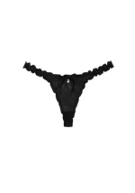 Lovebite Sheer Mesh Scrunch Thong Black