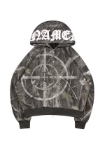 Mission Rhinestone ZIP Hoodie Tree Camo