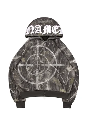 Mission Rhinestone ZIP Hoodie Tree Camo