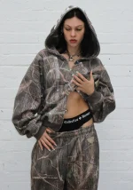 Mission Rhinestone ZIP Hoodie Tree Camo-5