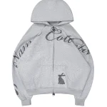 Muse Studded ZIP Hoodie Grey Marl