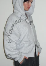 Muse Studded ZIP Hoodie Grey Marl-3