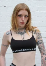 Named Classics Logo Bralette Black-1