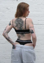 Named Classics Logo Bralette Black-3