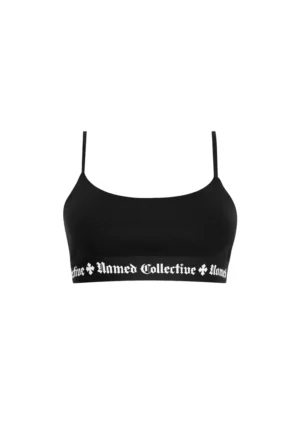 Named Classics Logo Bralette Black
