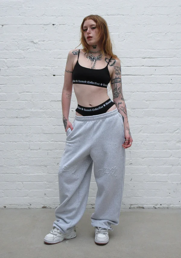 Named Classics Logo Bralette Black-4