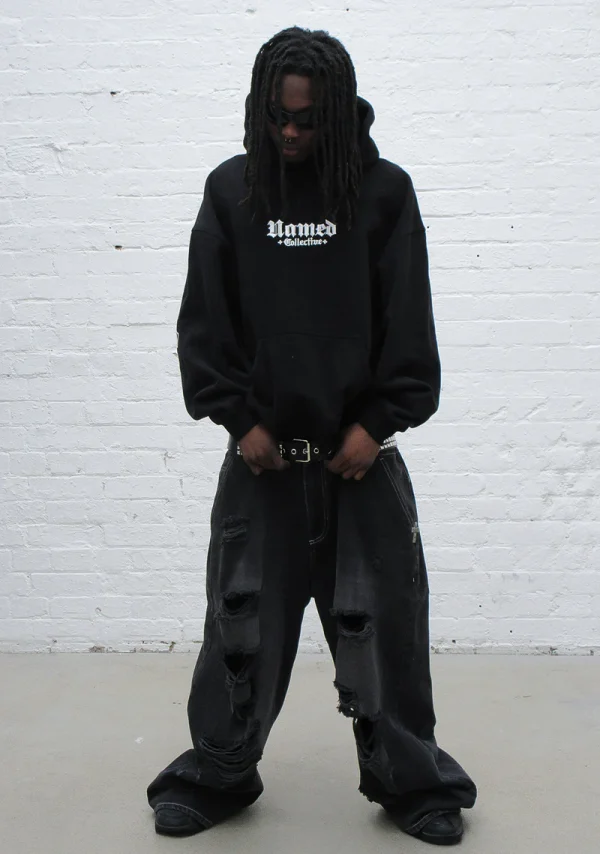 Named Classics Logo Pullover Hoodie Black-1