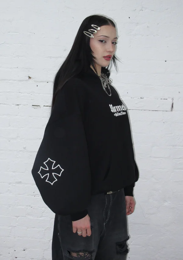 Named Classics Logo Pullover Hoodie Black-4