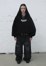 Named Classics Logo Pullover Hoodie Black-6