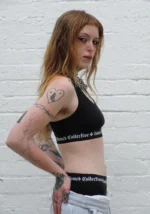 Named Classics Logo Racerback Bralette Black-3