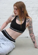 Named Classics Logo Racerback Bralette Black-5