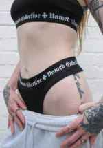 Named Classics Logo Thong Black-3