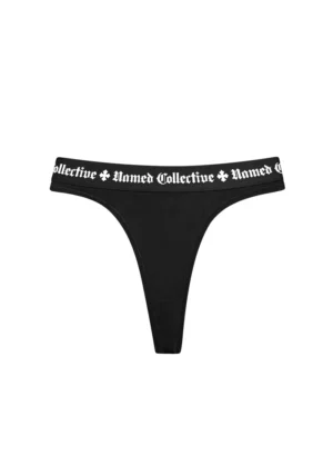 Named Classics Logo Thong Black