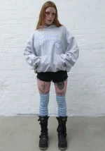 Network Glitter Pullover Hoodie Grey Marl-1