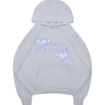 Network Glitter Pullover Hoodie Grey Marl