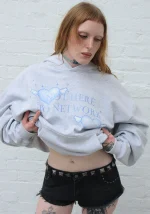 Network Glitter Pullover Hoodie Grey Marl-3