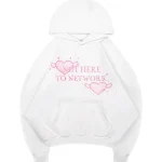 Network Glitter Pullover Hoodie White