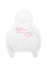 Network Glitter Pullover Hoodie White