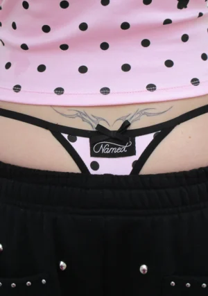 Nova Polka Dot G-string Baby Pink-1