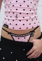 Nova Polka Dot G-string Baby Pink-2