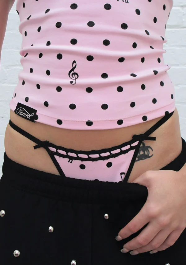 Nova Polka Dot G-string Baby Pink-2