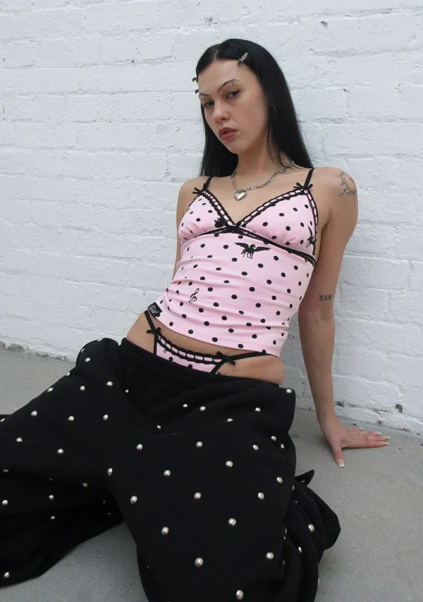 Nova Polka Dot G-string Baby Pink-3