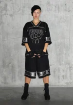 Nth Active Airtex Mesh Oversized Jersey Black-1