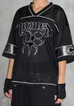 Nth Active Airtex Mesh Oversized Jersey Black-2