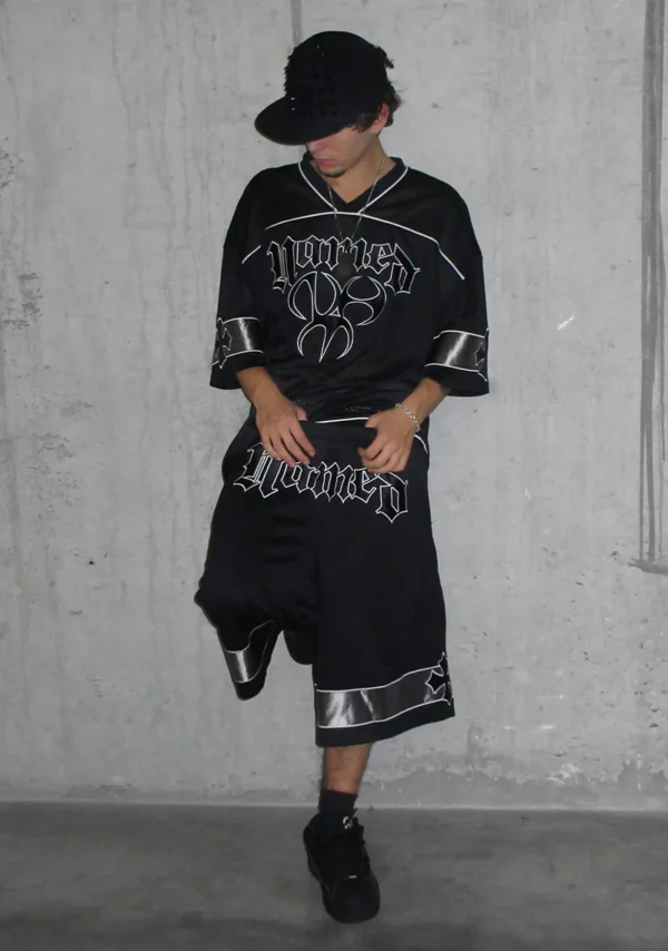 Nth Active Airtex Mesh Oversized Jersey Black-4
