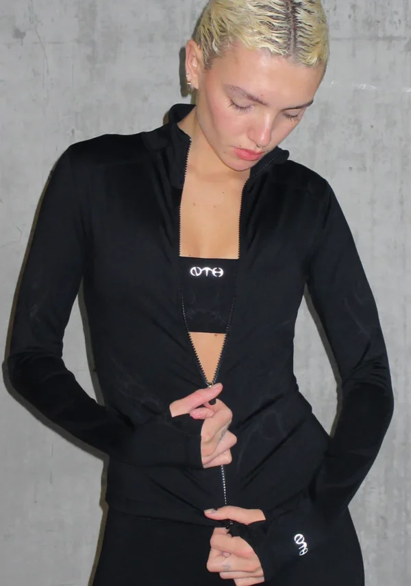Nth Active Cyber ZIP Through Jacket Black-4