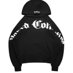 Nth Active Old English Oversized Pullover Hoodie Black