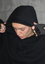 Nth Active Oversized Pullover Hoodie Black-6