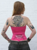 Obsession Rhinestone Tube Top Hot Pink-3