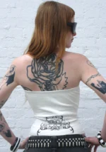 Obsession Rhinestone Tube Top White-3