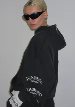 Old English Pullover Hoodie Washed Charcoal-1