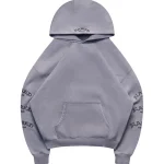 Old English Pullover Hoodie Washed Vintage Grey