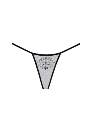 Outlaw Contrast G-string Grey Marl