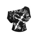 Outlaw Off The Shoulder Top Black