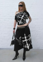 Outlaw Off The Shoulder Top Black-4