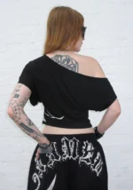 Outlaw Off The Shoulder Top Black-6